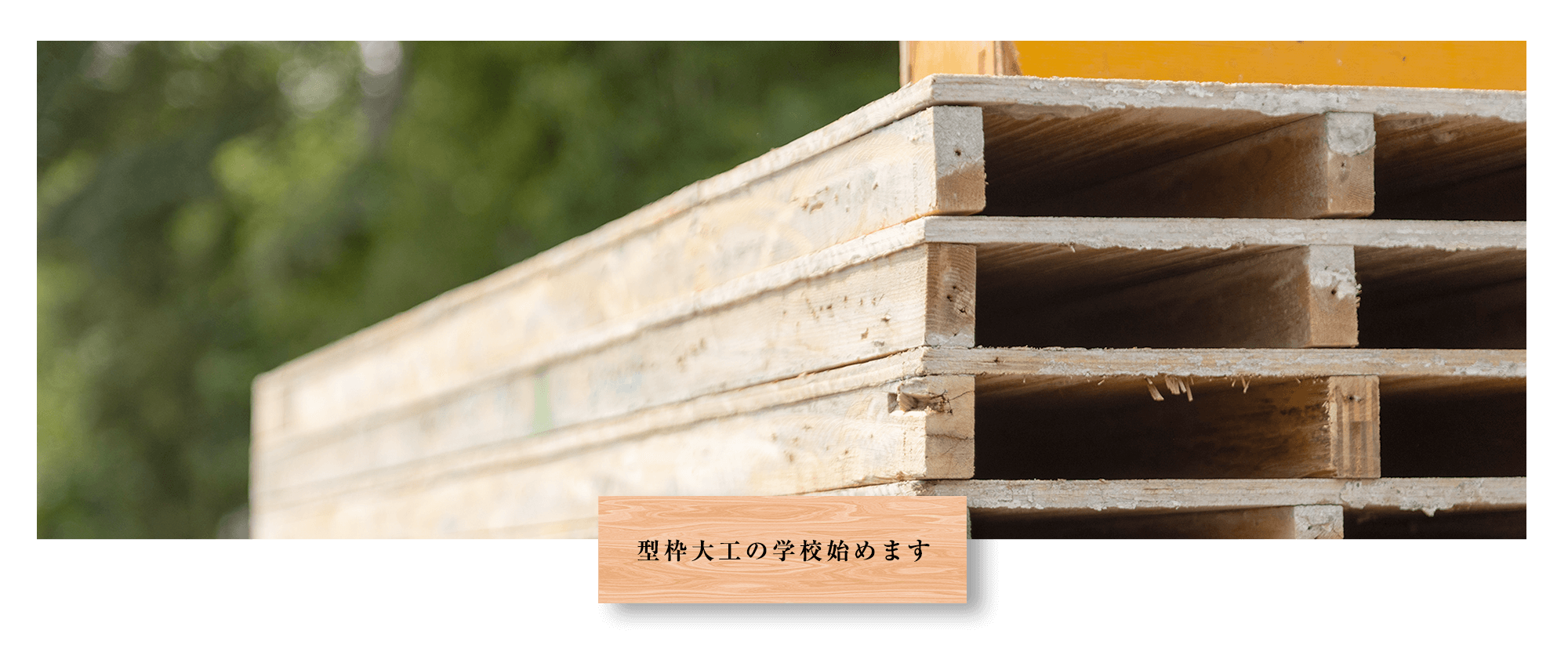 型枠大工の学校始めます